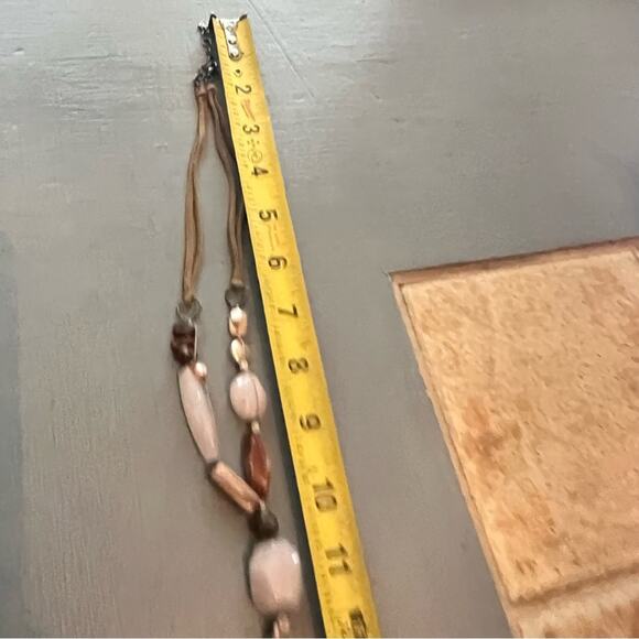 Silpada Rose Quartz Stone Bead & Leather Necklace - Picture 4 of 8